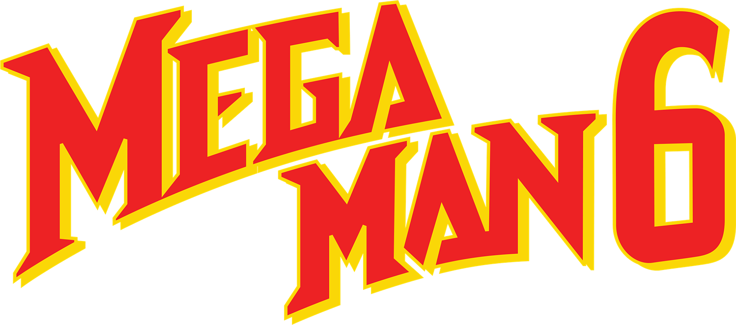Mega Man 6 logo for NES